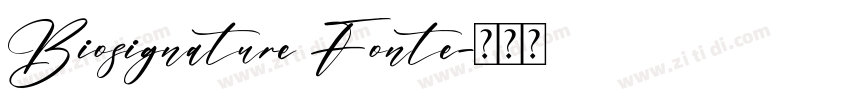 Biosignature Fonte字体转换